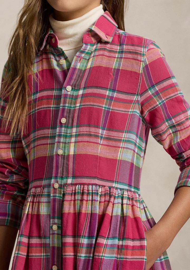 Ralph Lauren Girls 7-16 Plaid Cotton Madras Shirtdress 3
