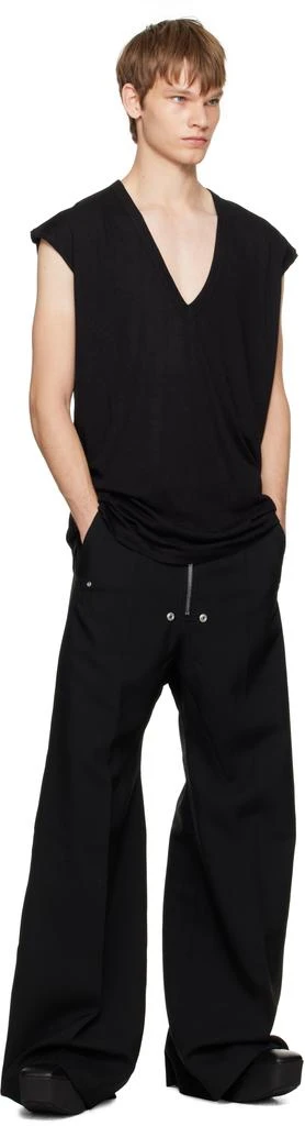 Rick Owens Black Concordians Sliver Platform Beatle Chelsea Boots 5