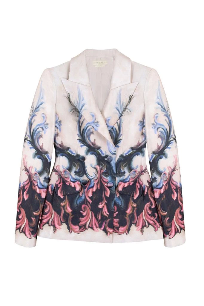 Saiid Kobeisy Mikado Pique Printed Jacket