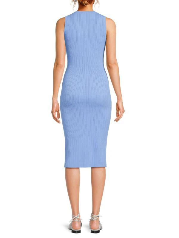 Theory Ribbed Bodycon Tank Midi-Dress 2