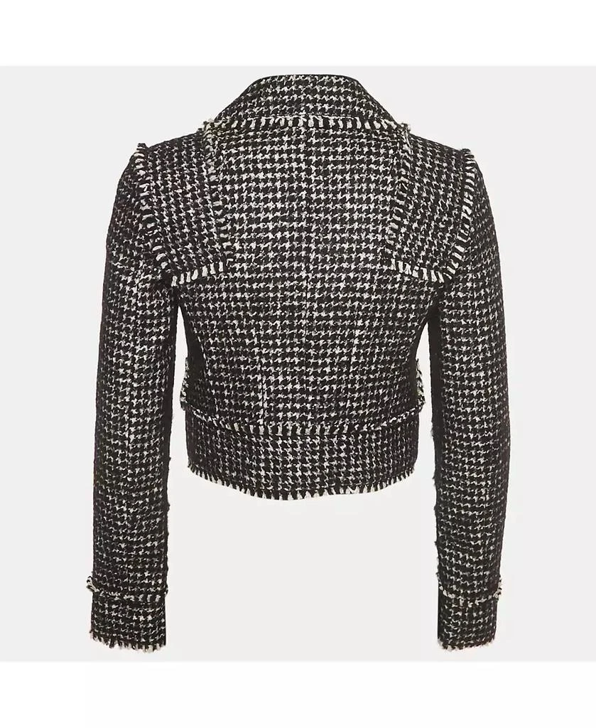 Pre-Owned Dolce 
Gabbana Women
s Black/white Tweed Bejeweled Blazer 2
