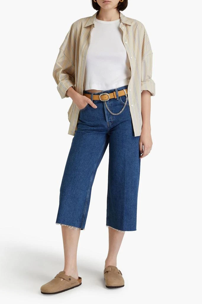FRAME Cropped high-rise straight-leg jeans 2