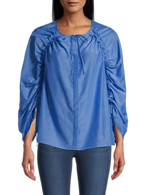 Kobi Halperin Fatima Ruffle Ruched Blouse 1