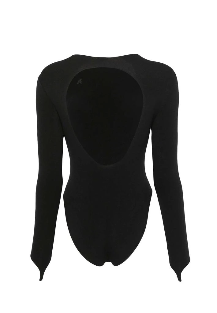 ANDREA ADAMO Andrea Adamo Cutout Long Sleeve Bodysuit 2