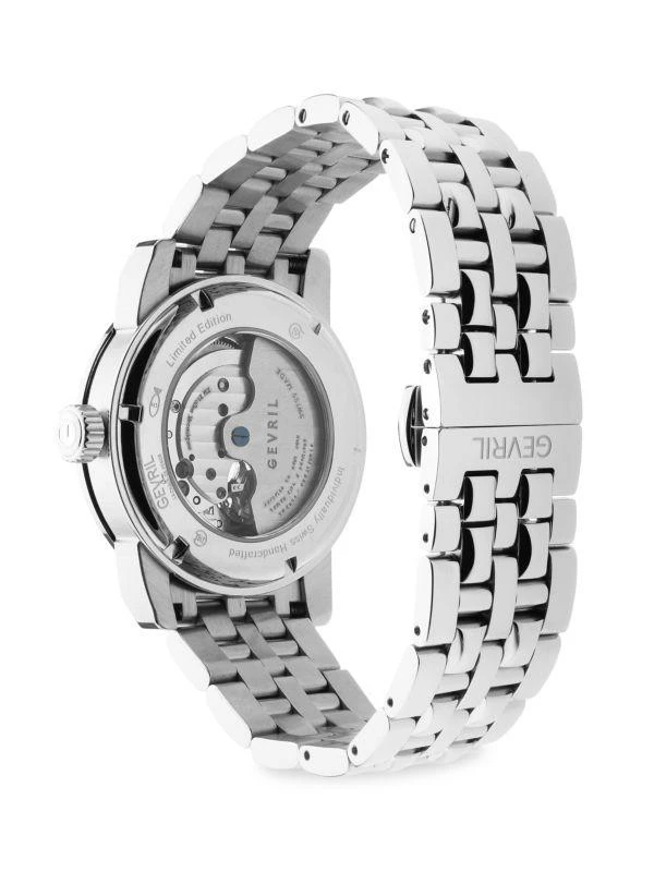 Gevril Madison 39MM Stainless Steel Swiss Automatic Bracelet Watch 2