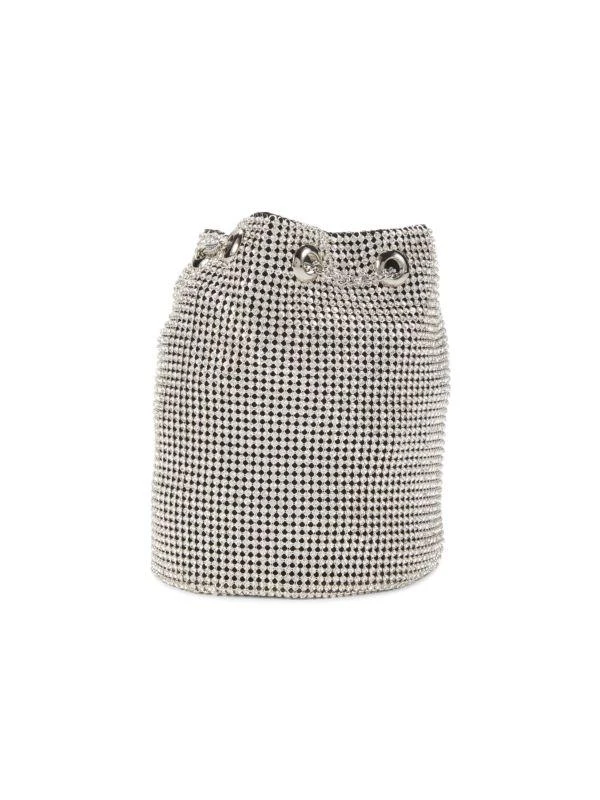 Whiting & Davis Crystal Embellished Bucket Bag 4