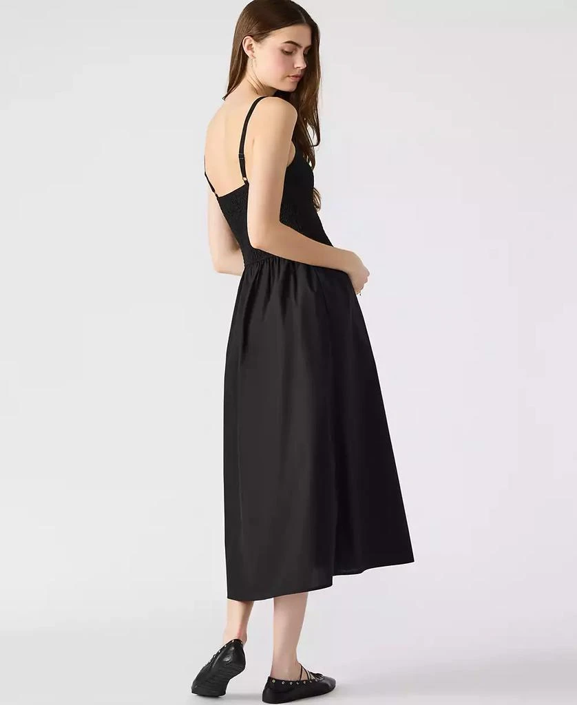 Steve Madden Women's Codie Cotton Smocked Midi Dress 5