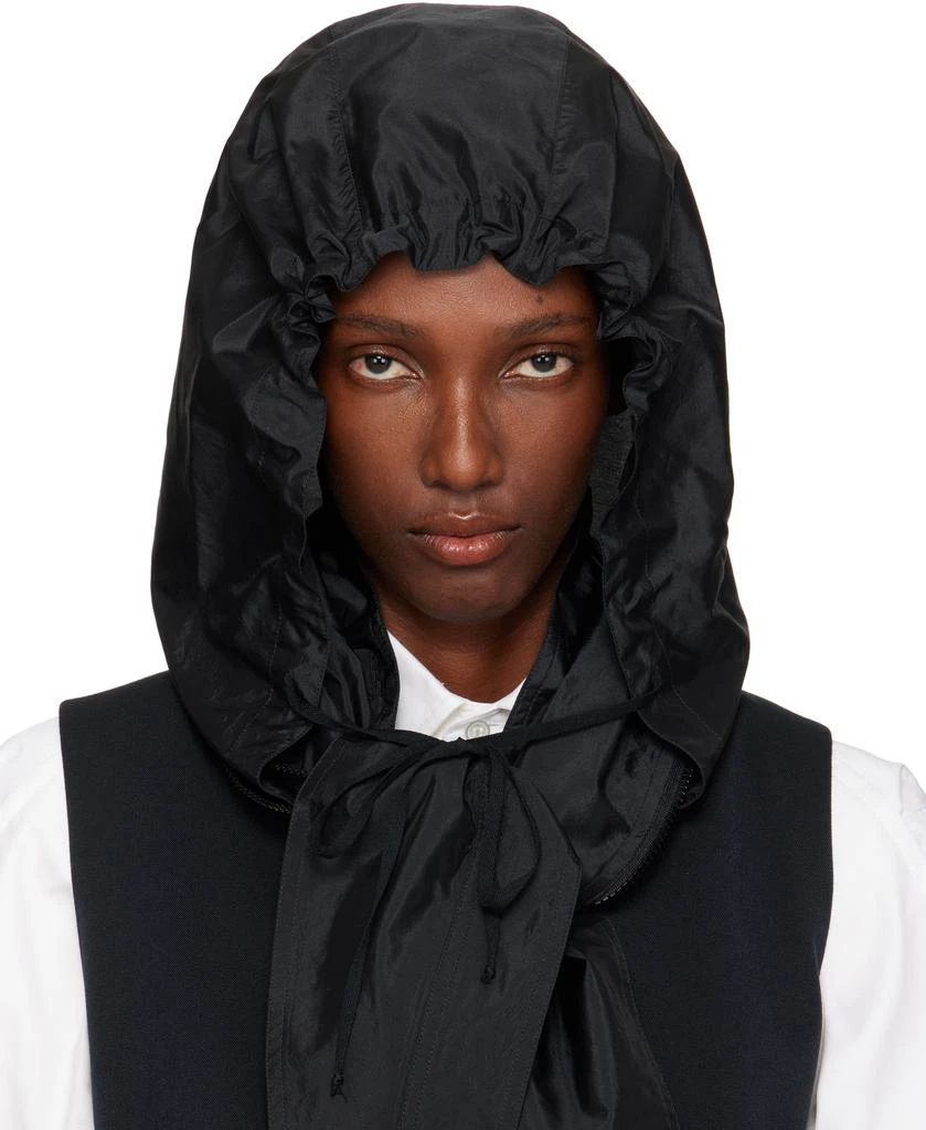 MAISON MARGIELA Black Hooded Scarf 1