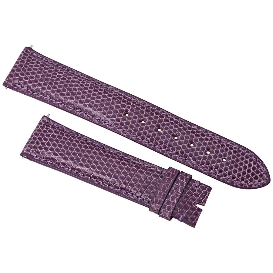 Hadley Roma 20 MM Shiny Grape Lizard Leather Strap 1