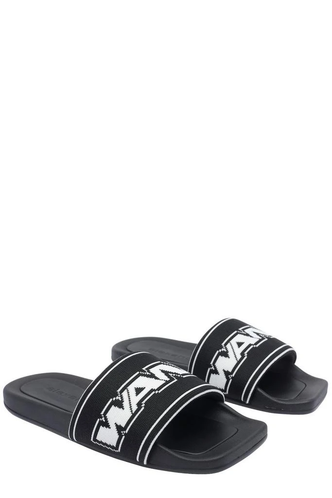 Alexander Wang Alexander Wang Logo Strap Slip-On Slides 3