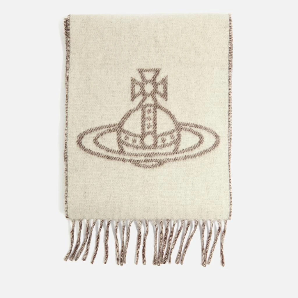 Vivienne Westwood Double Face Orb Wool Scarf 2