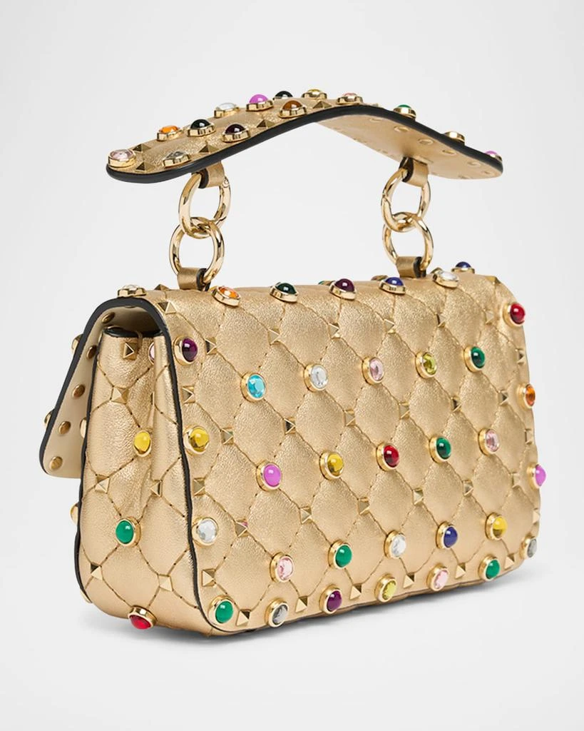 Valentino Quilted Laminated Leather Rockstud Shoulder Bag 3