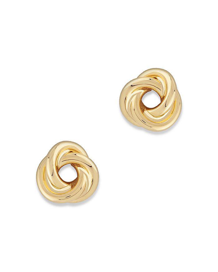 Bloomingdale's Small Love Knot Stud Earrings in 14K Yellow Gold