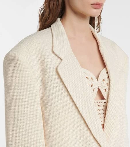 Magda Butrym Single-breasted cotton-blend blazer 4