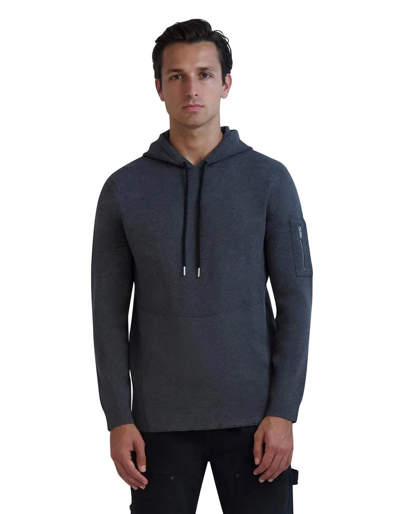 Karl Lagerfeld Paris ZIPPER SLEEVE SWEATER HOODIE 1