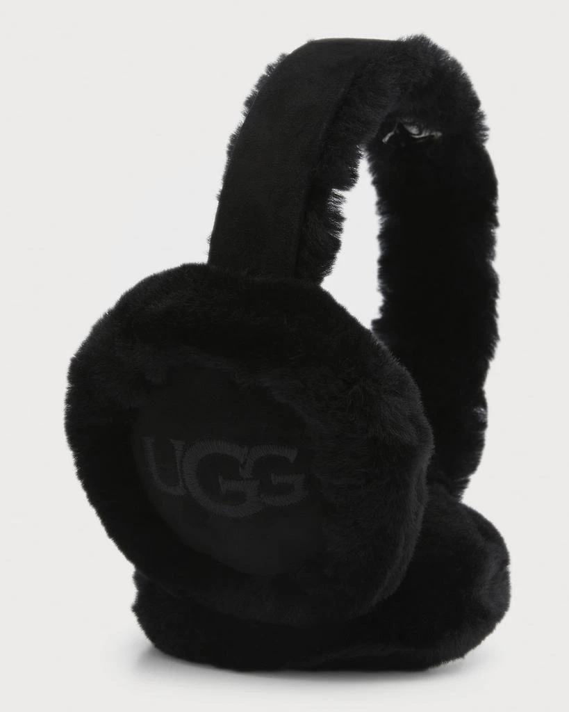 UGG Embroidered Logo Shearling Earmuffs 1