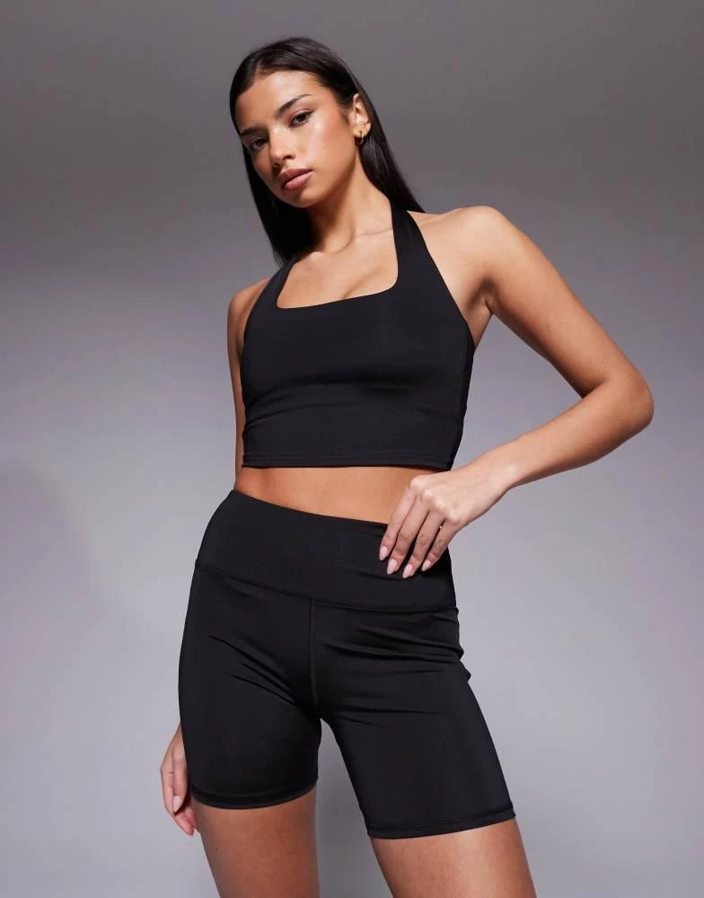 4505 4505 active heart sculpt seam 5 inch legging short in black