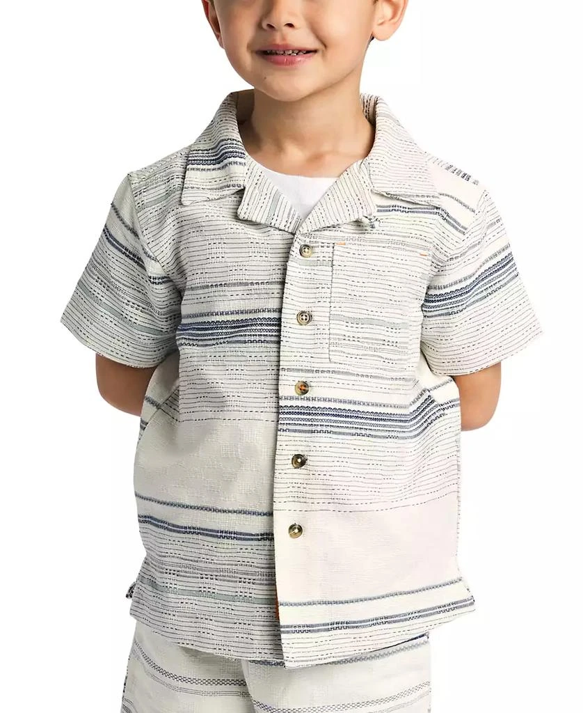 Sovereign Code Toddler & Little Boys Tour Textured Striped Shirt 1