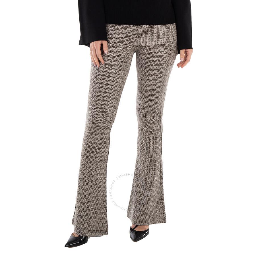 パンツ Etro Multicolored Jacquard Cotton Flare Trousers ETRO Multicolored Jacquard Cotton Flare Trousers - Leggings