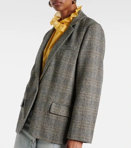 Isabel Marant Charly checked wool blazer 6