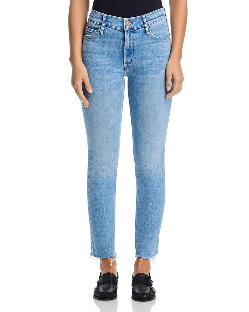 MOTHER Lil Mid Rise Dazzler Ankle Jeans in Blessing In Disguise 7