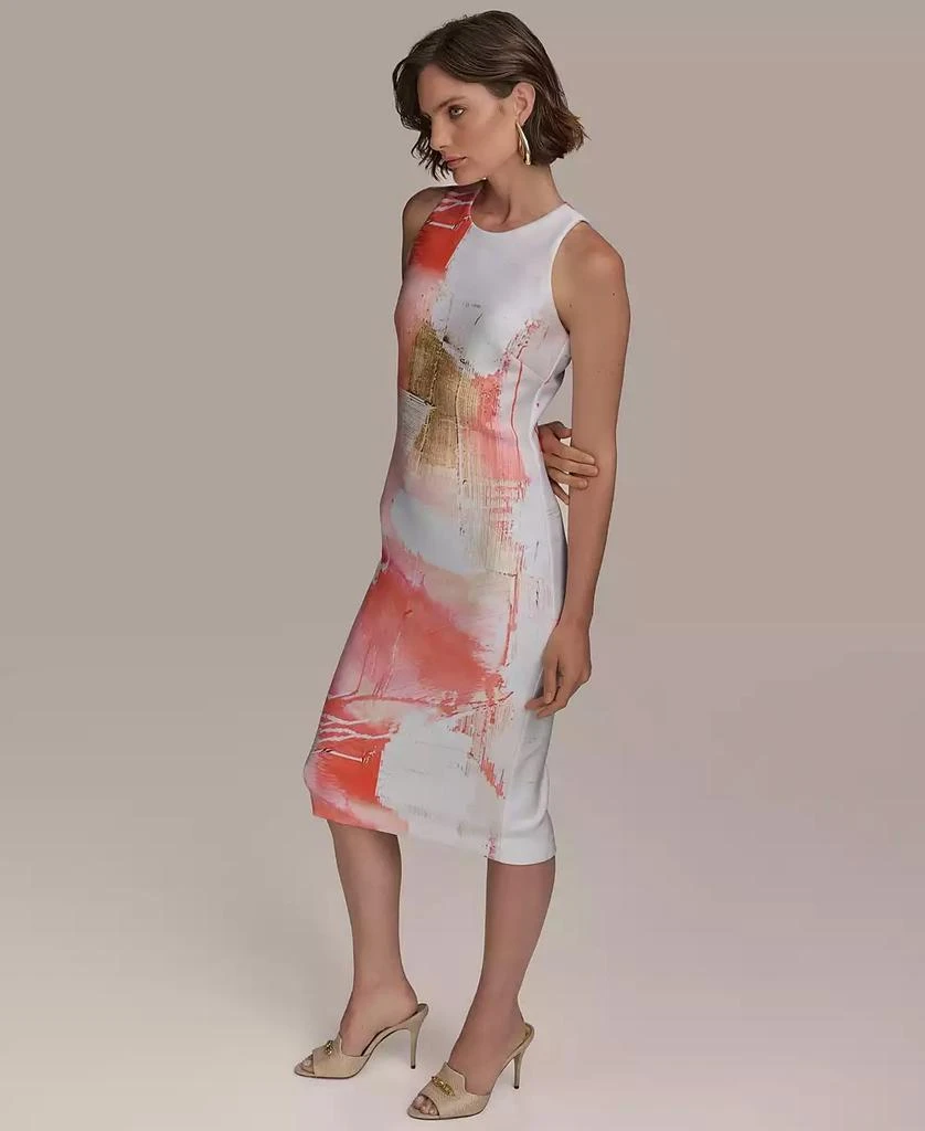 Donna Karan Women's Abstract Midi Sheath Dress 3
