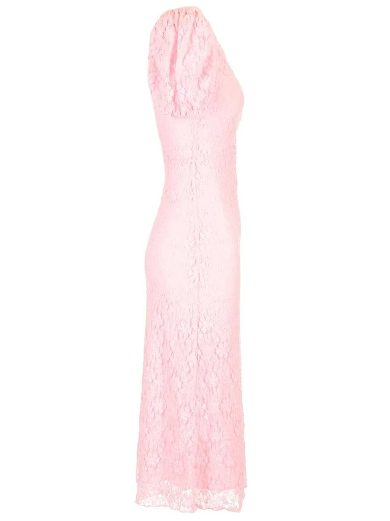 ROTATE Birger Christensen ROTATE Lace Puff Sleeve Midi Dress 3