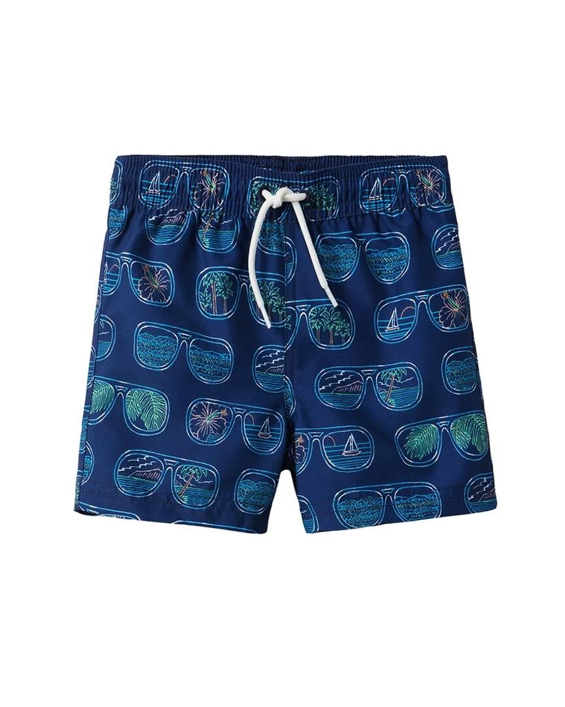 Janie and Jack Recycled Scenic Sunnies Swim Trunk 1