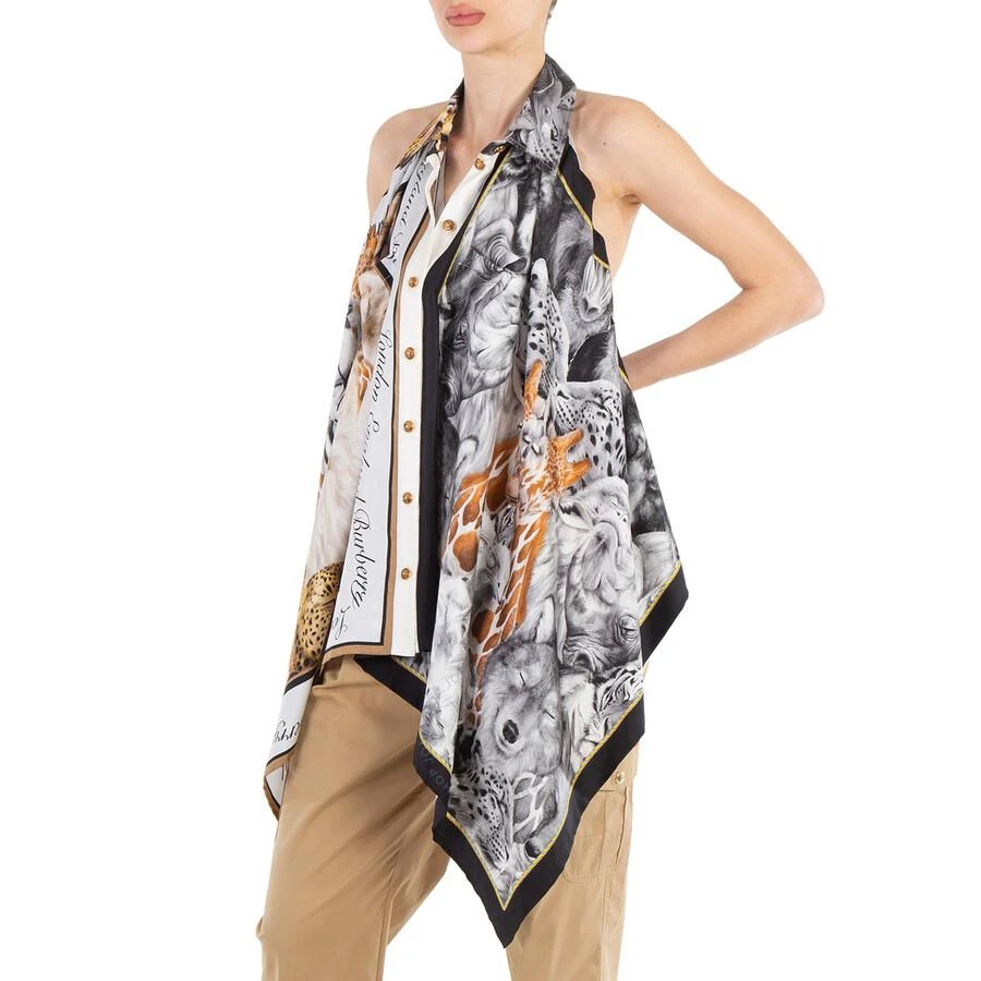 Burberry Burberry Ladies Grey Melange Animalia Print Bodysuit, Size X-Small 3