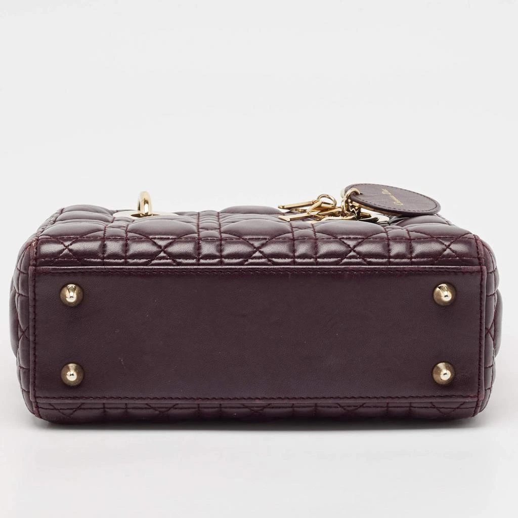 Dior Dior Purple Cannage Leather Small Lady Dior My ABCDior Bag 7