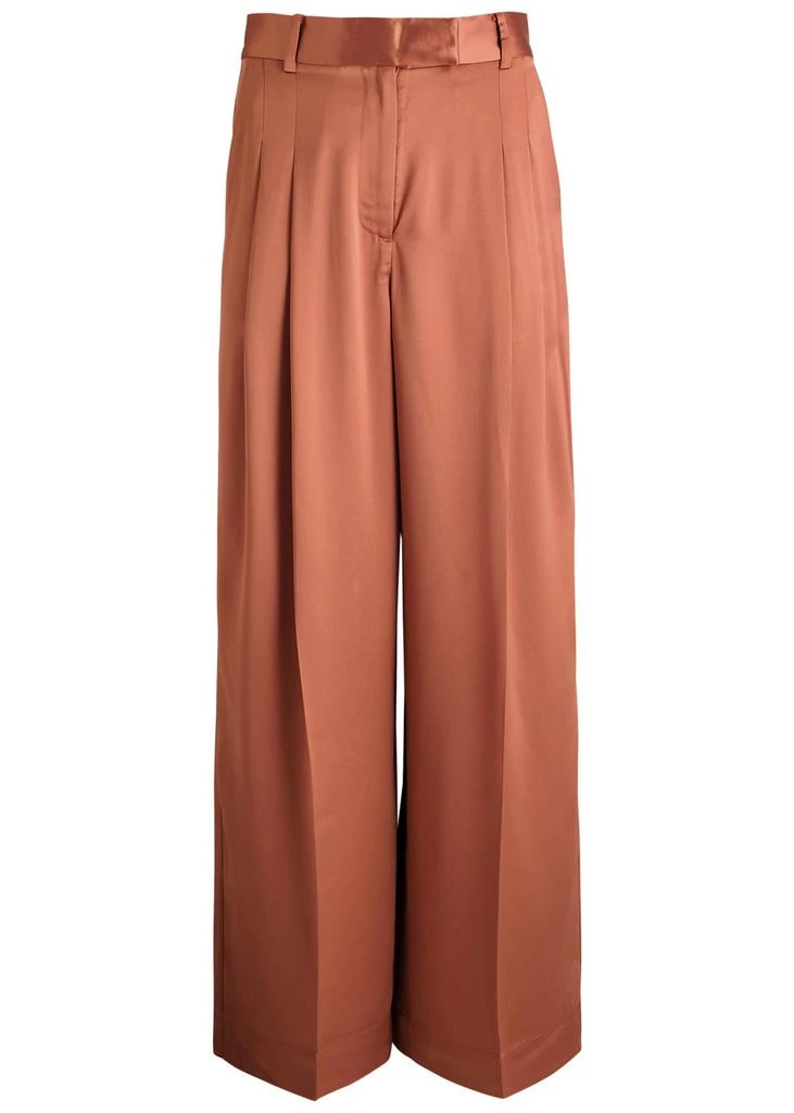 BY MALENE BIRGER Cymbaria wide-leg satin trousers 1