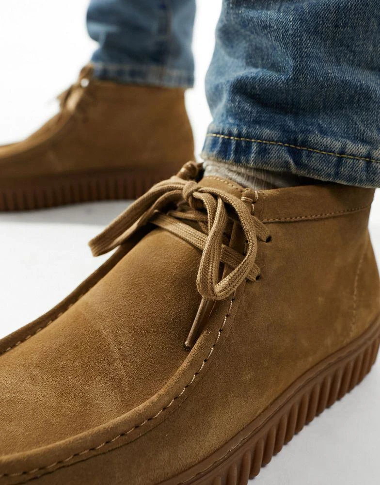 Clarks Torhill hi boots in dark sand suede – On Sale Now  display picture 1