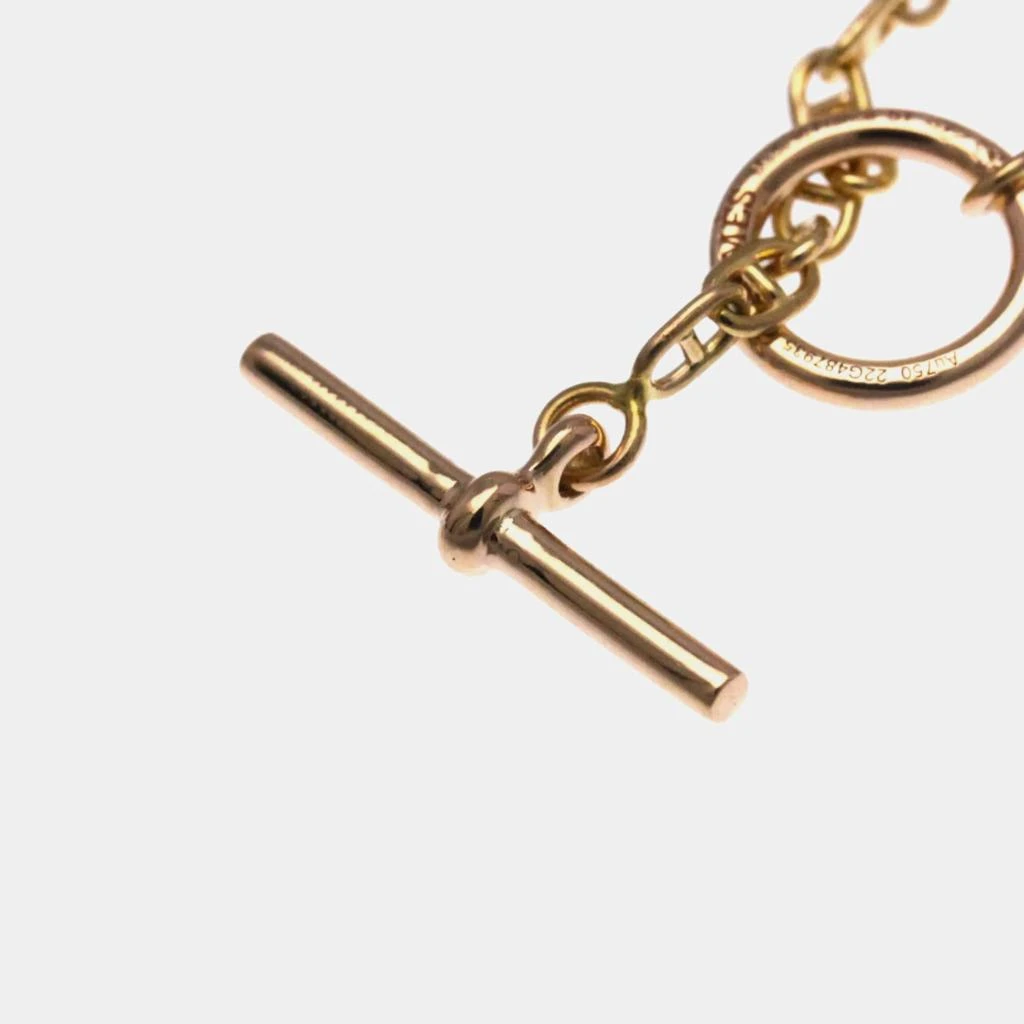 Hermes Hermes Chaine D
ancre Farandole 18K Rose Gold Charm Bracelet 9