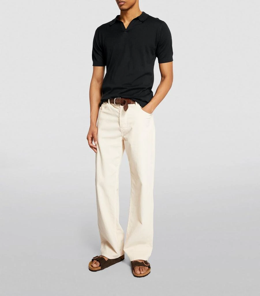 John Smedley Merino Wool Polo Shirt 2