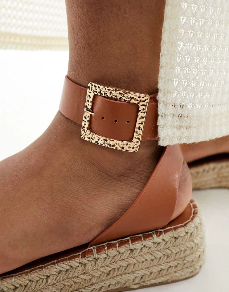 South Beach South Beach two part espadrille in sandals tan 4