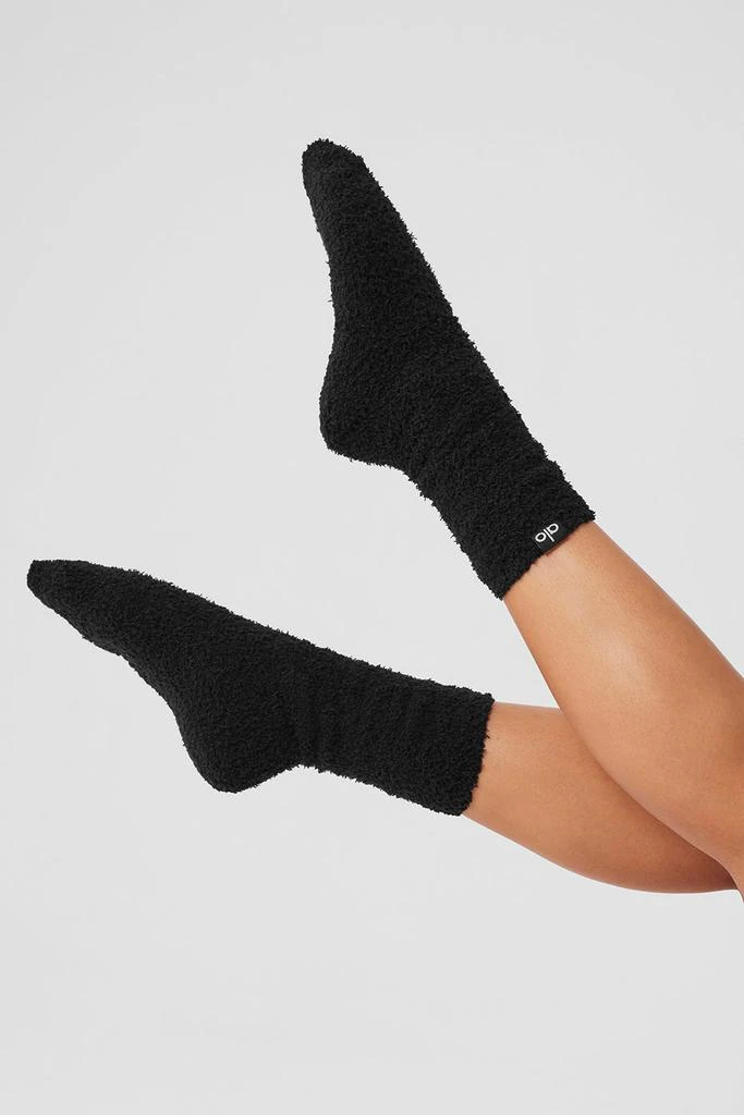 Alo Women's Plush Lush Sock - Black 4