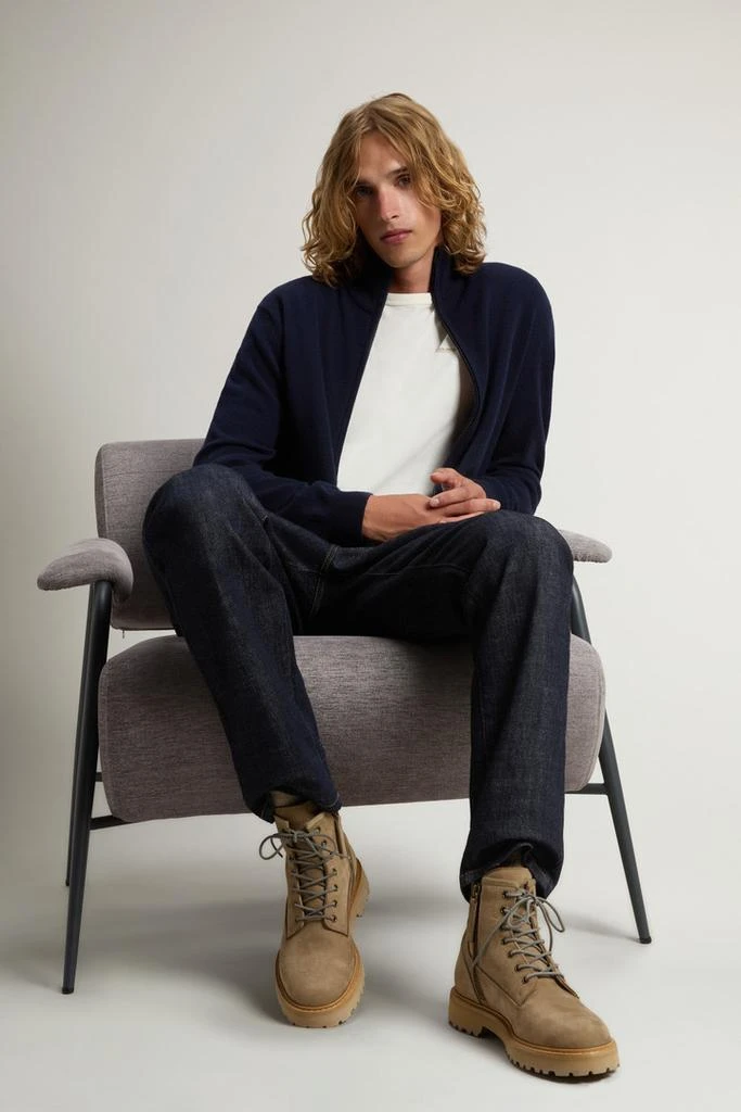 Woolrich Main Combat Boots in Suede - Men - Black 7