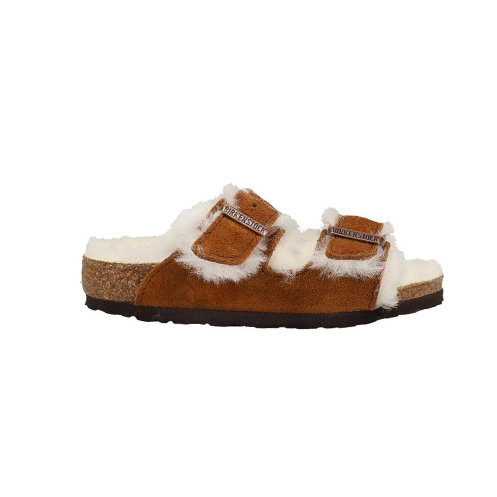 BIRKENSTOCK Arizona Shearling Suede Leather Footbed Sandals (Little Kid/Big Kid) 1