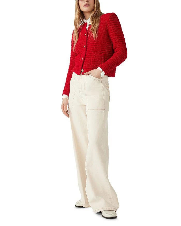ba&sh Gaspard Crewneck Cardigan Sweater 2