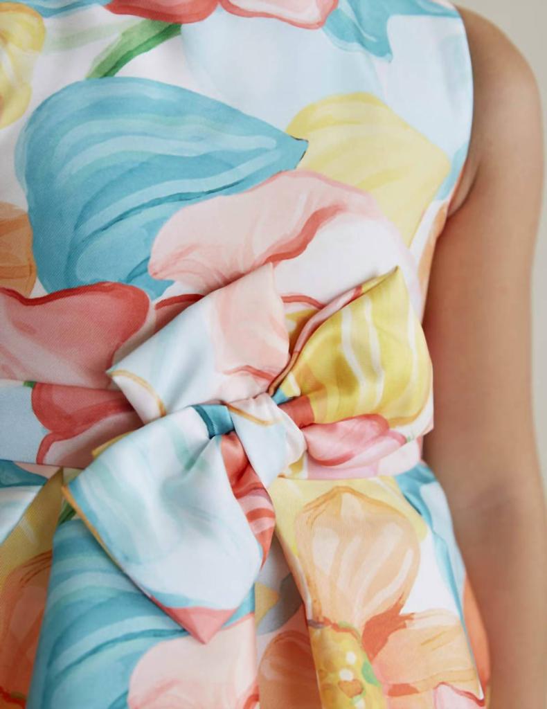 Abel & Lula Abel & Lula - Floral Mikado Print Dress