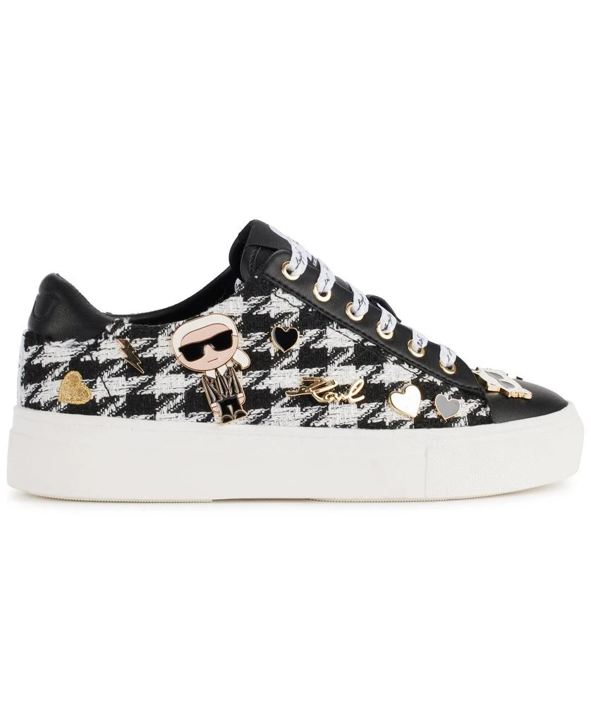 Karl Lagerfeld Paris CATE PINS HOUNDSTOOTH LACE UP SNEAKER 2