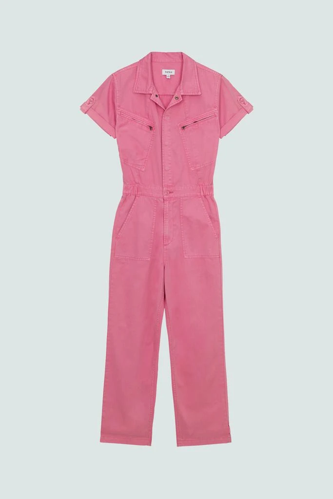 Pistola Denim Campbell Aviator Jumpsuit - Peony Pink 5