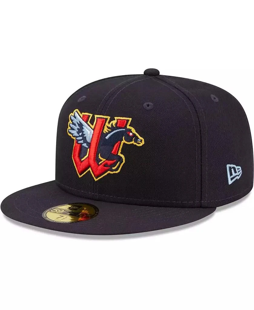New Era Men's Navy Wichita Wind Surge Authentic Collection 59FIFTY Fitted Hat 1