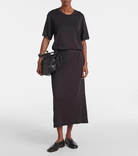 travel dress midi Donna Karan Weekend Women's Elbow-Sleeve Polo Dress - Black