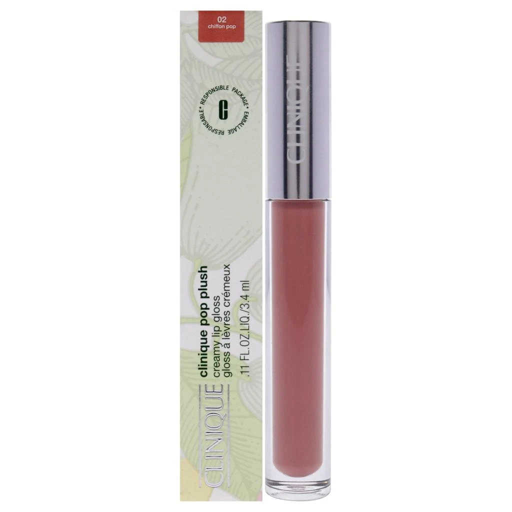 Clinique Pop Plush Creamy Lip Gloss - 02 Chiffon Pop by  for Women - 0.11 oz Lip Gloss 1
