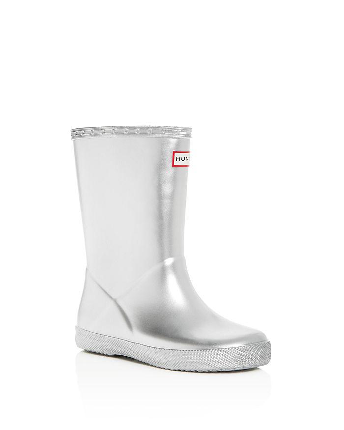 Hunter Girls' First Classic Metallic Rain Boots - Toddler, Little Kid