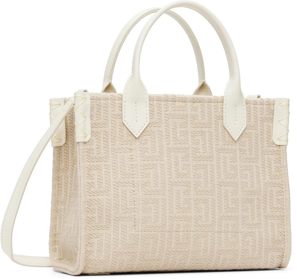 Balmain Beige B-Army Small Monogrammed Bag 3