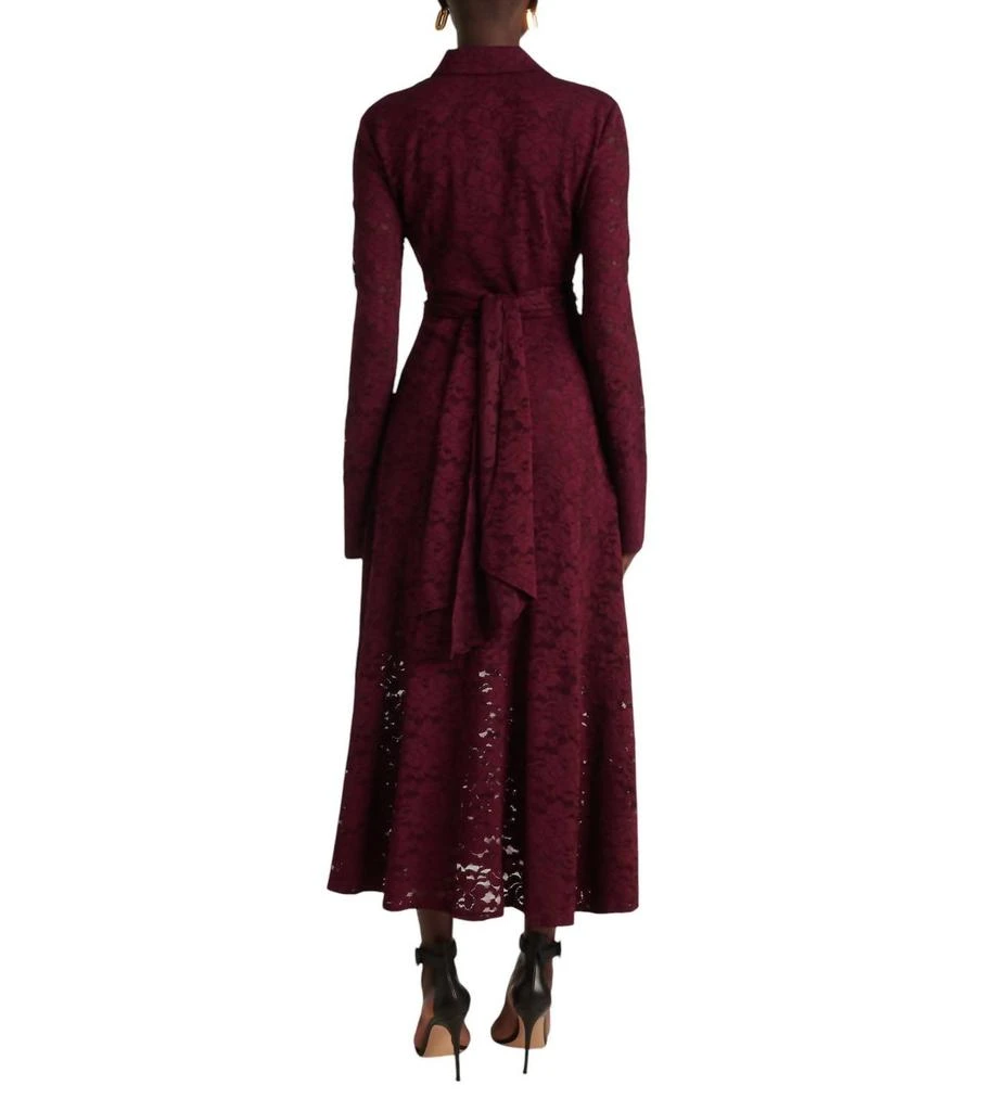 Diane von Furstenberg Regent Dress In Velvet Plum 2