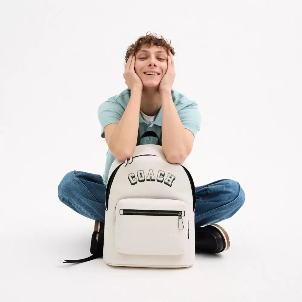 Coach West Backpack With Varsity Motif 7