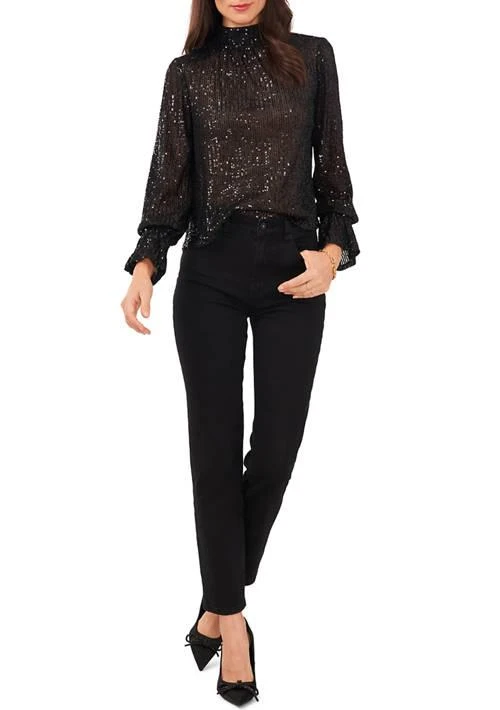 1. State Womens Sequin Drape Back Top 3